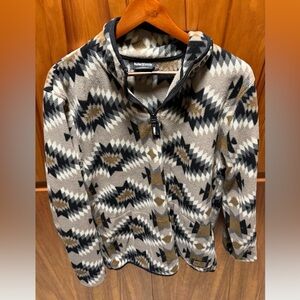 Hurley Black and Brown Fleece Jacket